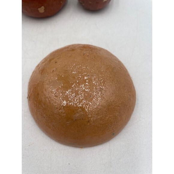 Vintage Miniature Handcrafted Mexican Clay Bowls Rustic Artisan Decor - Picture 6 of 7